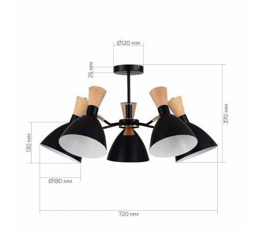 Люстра на штанге EVOLUCE VISTA SLE1256-402-05