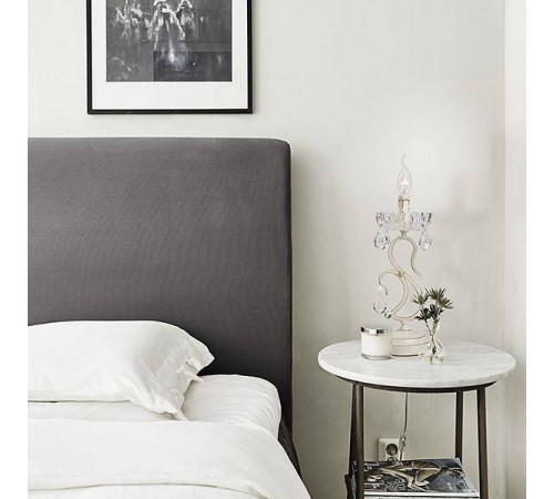 Настольная лампа декоративная Eurosvet Etna 12205/1T белый Strotskis