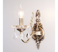 Бра Eurosvet Elisha 3281/1 античная бронза/прозрачный хрусталь Strotskis