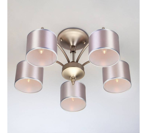 Люстра на штанге Eurosvet Adagio 60080/5 сатин-никель