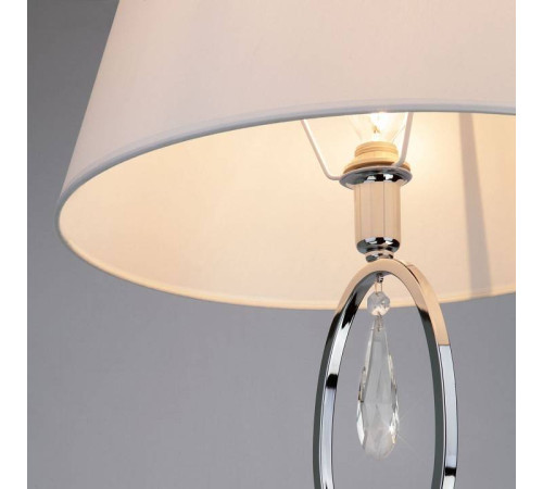 Торшер Eurosvet Madera 01056/1 хром/прозрачный хрусталь Strotskis