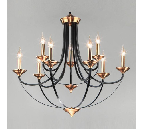 Подвесная люстра Eurosvet Lazzaro 60098/9 черный 60098/9