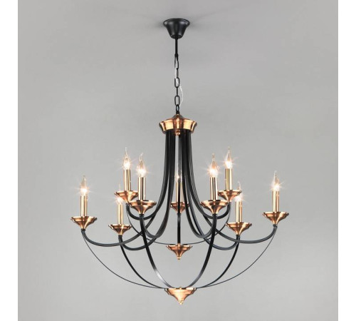 Подвесная люстра Eurosvet Lazzaro 60098/9 черный 60098/9