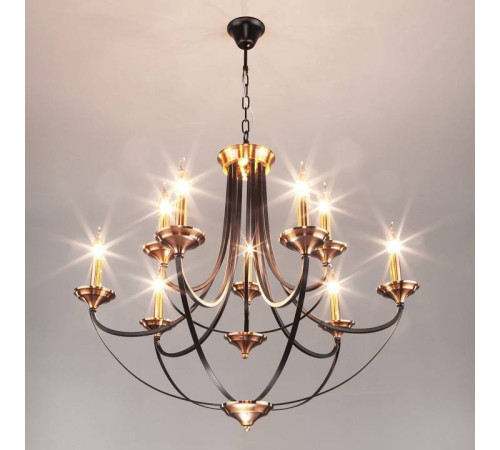 Подвесная люстра Eurosvet Lazzaro 60098/9 черный 60098/9