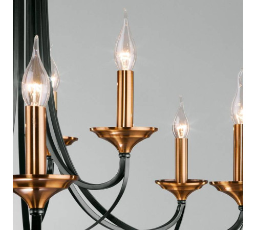 Подвесная люстра Eurosvet Lazzaro 60098/9 черный 60098/9