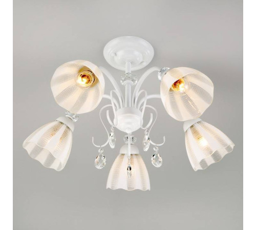 Люстра на штанге Eurosvet Floranse 30155/5 белый