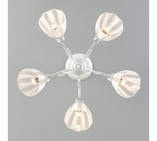 Люстра на штанге Eurosvet Floranse 30155/5 белый