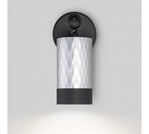 Бра Eurosvet Mizar 20088/1 черный/серебро