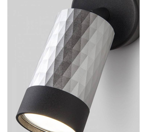 Бра Eurosvet Mizar 20088/1 черный/серебро