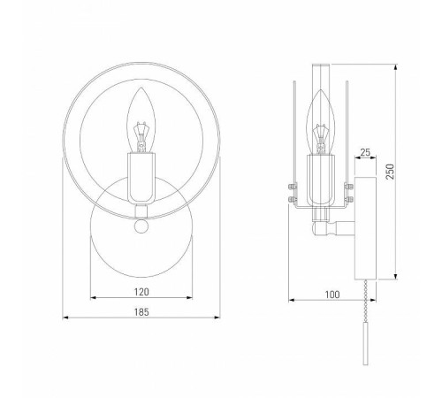 Бра Eurosvet Gallo 70121/1 черный