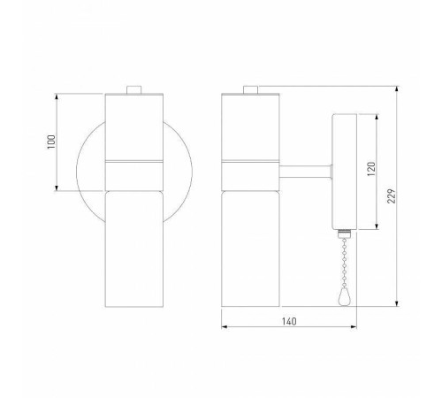 Бра Eurosvet Tesoro 70125/1 черный