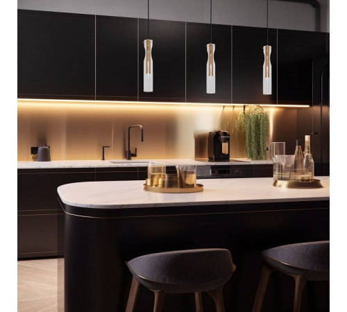 Подвесной светильник Eurosvet Swan 50253/1 LED латунь