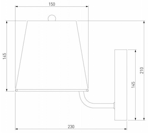 Бра Eurosvet Amaretto 60155/1 хром