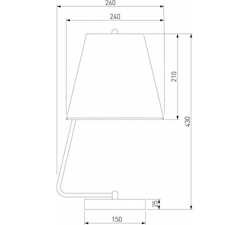Настольная лампа декоративная Eurosvet Amaretto 01165/1 хром