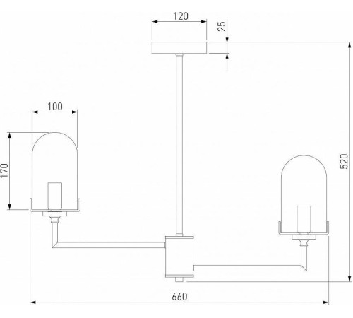 Люстра на штанге Eurosvet Pluto 60156/6 хром