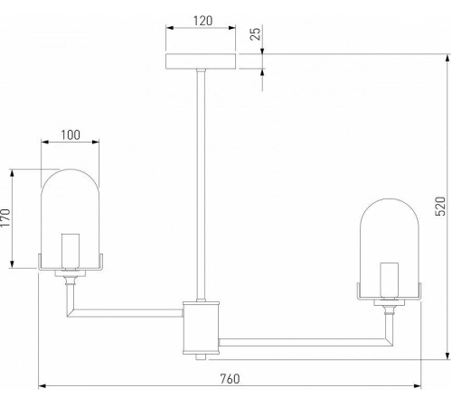 Люстра на штанге Eurosvet Pluto 60156/8 хром