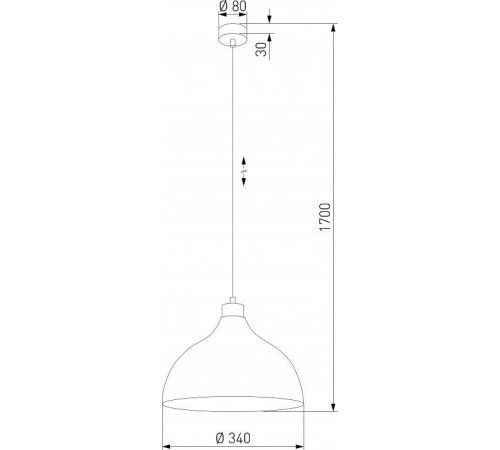 Подвесной светильник TK Lighting Cap 5665 Cap Green