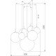 Подвесная люстра TK Lighting Cadix 4608 Cadix Gold