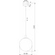 Подвесной светильник TK Lighting Cadix 4610 Cadix Gold
