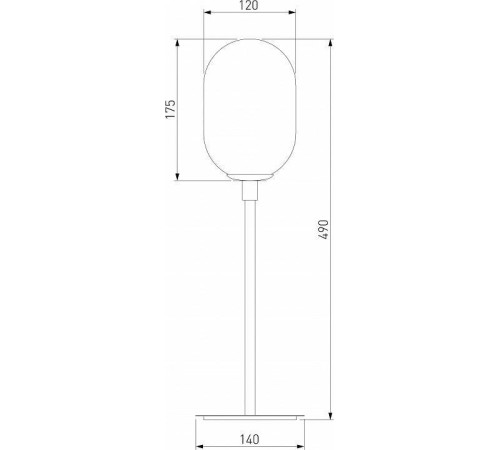 Настольная лампа декоративная Eurosvet Loona 01161/1 латунь