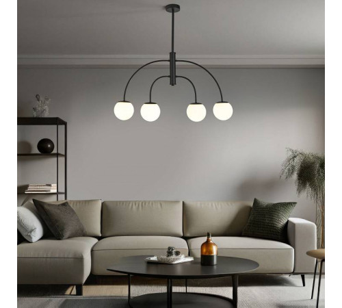 Люстра на штанге Eurosvet Cenacolo 30179/4 черный