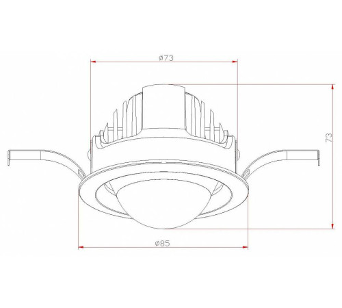 Встраиваемый светильник Fiberli 100104Е75 12130401