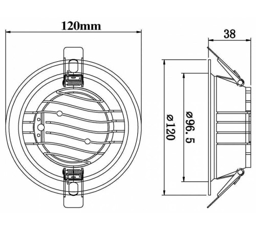 Встраиваемый светильник Fiberli CDEW 12130706