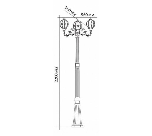 Фонарный столб Feron Сфера 11389