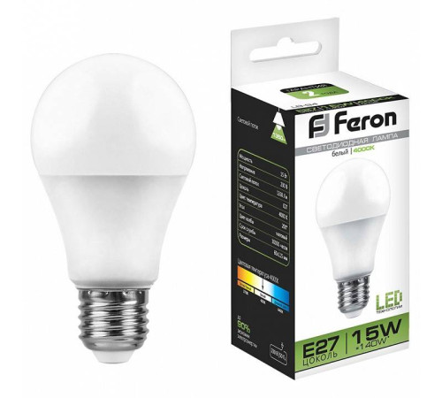 Лампа светодиодная Feron LB-94 E27 15 Вт 4000K 25629