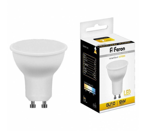 Лампа светодиодная Feron LB-560 GU10 9 Вт 2700 K 25842