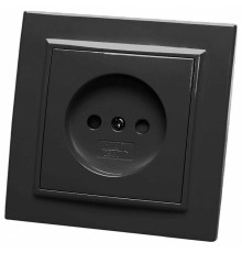 Розетка без заземления и с шторками Stekker Эрна 39477