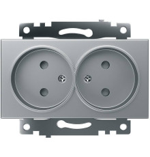 Розетка без заземления и с шторками, без рамки Stekker Катрин 39583