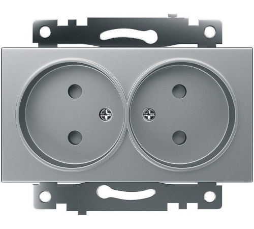 Розетка без заземления и с шторками, без рамки Stekker Катрин 39583