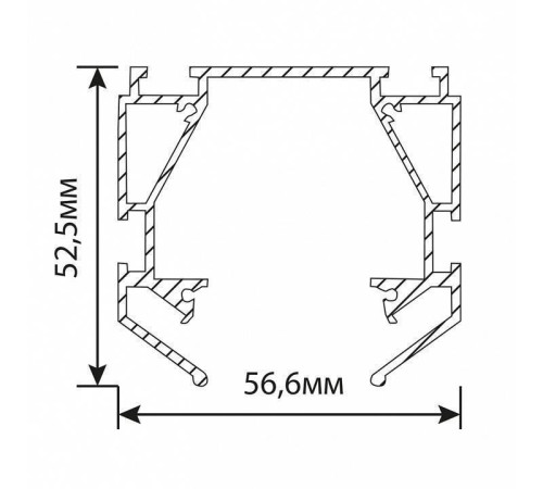 Профиль-держатель встраиваемый Feron S26 48286