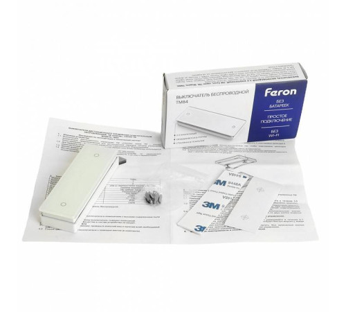 Выключатель беспроводной одноклавишный Feron TM84 SMART 48877