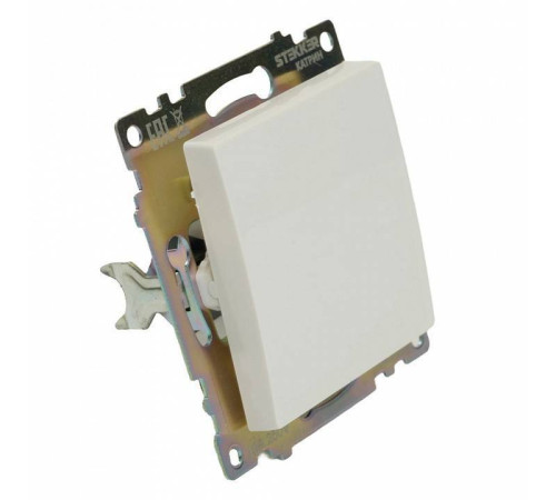 Выключатель одноклавишный без рамки Stekker Катрин 49176