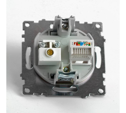 ТВ-розетка и розетка Ethernet RJ-45 без рамки Stekker GLS00-7106-03 49183