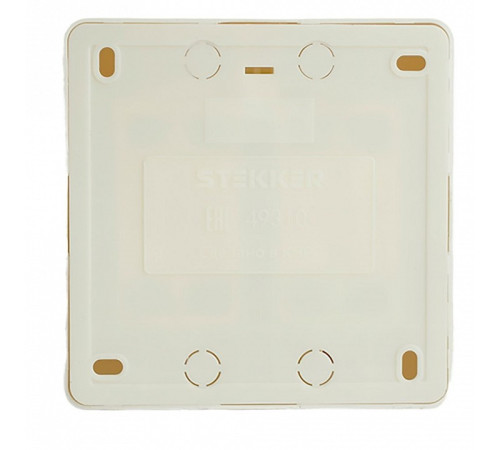 Розетка четверная с заземлением Stekker София 49310