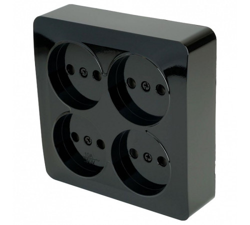 Розетка четверная без заземления Stekker София 49321