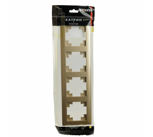 Рамка на 4 поста Stekker PFR00-7004-08 49609