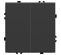 Выключатель двухклавишный без рамки Stekker RSW10-5104-05 49840