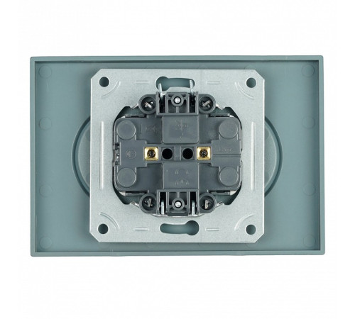 Розетка двойная без заземления и со шторкой, без рамки Stekker RST10-5116-09 49929