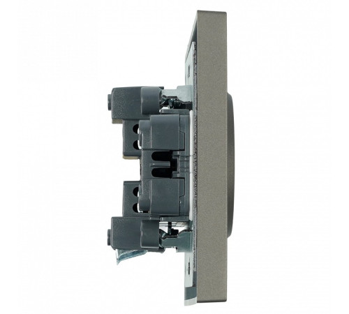 Розетка двойная без заземления и со шторкой, без рамки Stekker RST10-5116-09 49929