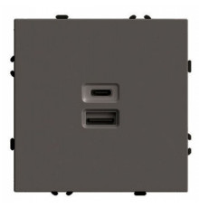 Розетка USB и type C без рамки Stekker Эмили 49931