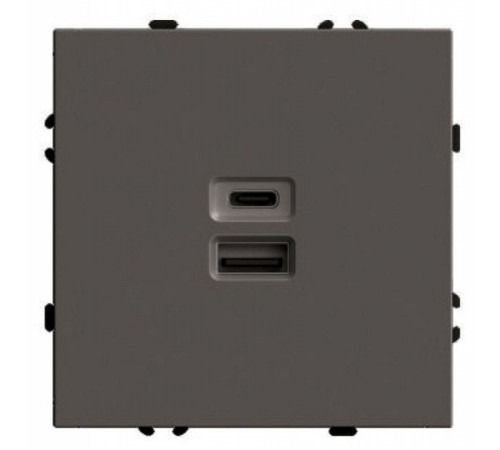 Розетка USB и type C без рамки Stekker Эмили 49931