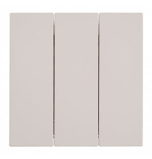 Выключатель трехклавишный без рамки Stekker Мия 50474