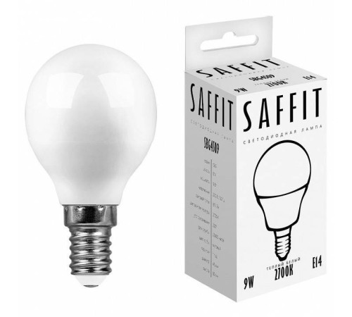 Лампа светодиодная Feron SBG4509 E14 9Вт 2700K 55080