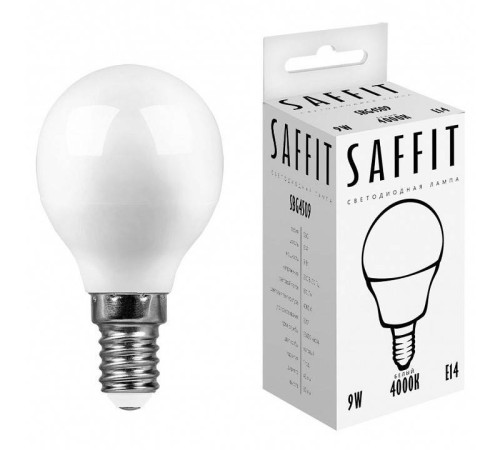 Лампа светодиодная Feron SBG4509 E14 9Вт 4000K 55081