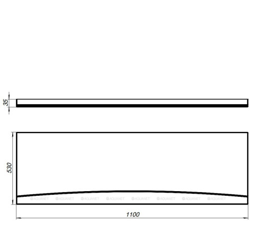 Панель фронтальная Aquanet SEED 110x70 00246135