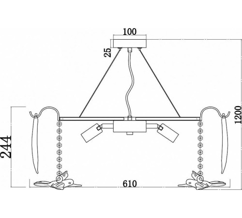 Подвесная люстра Favourite Philomela 8 ламп 3054-8P